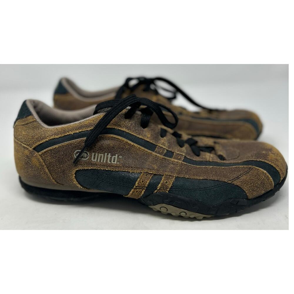 Marc Ecko Unltd. Men's Donovan Suede Brown Black Shoes Size 9 1/2
